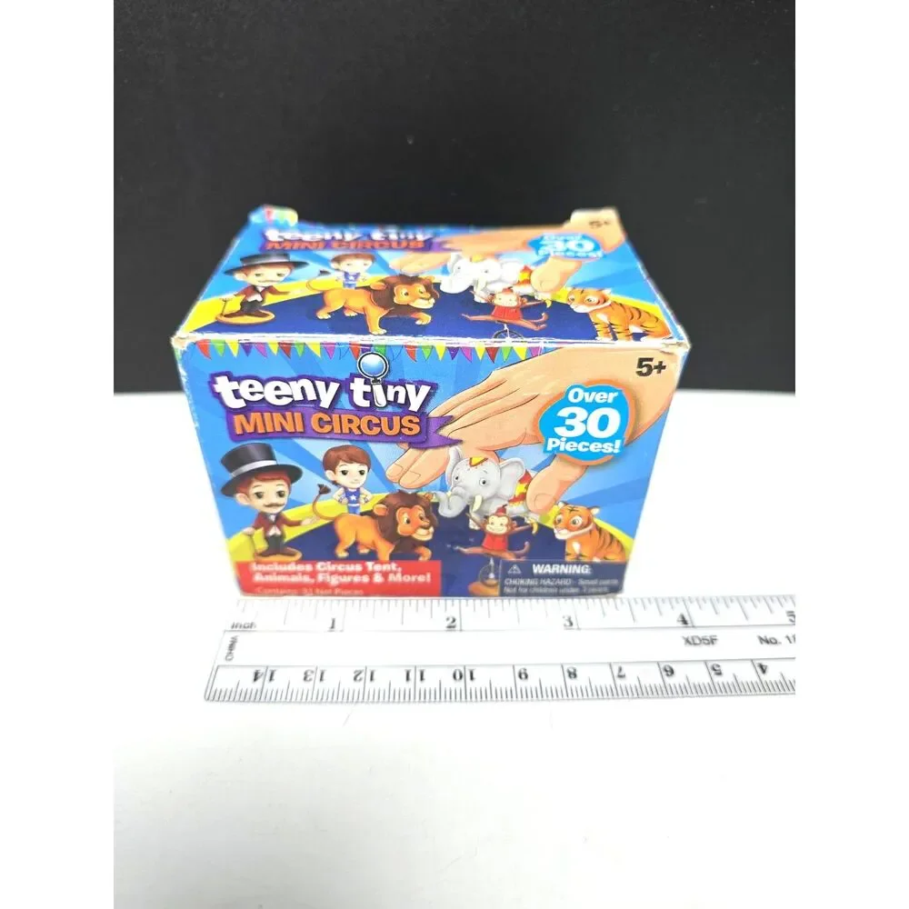 Magic Time Teeny Tiny Mini Circus Playset Expanded Complete lot 34 Pcs. & Box